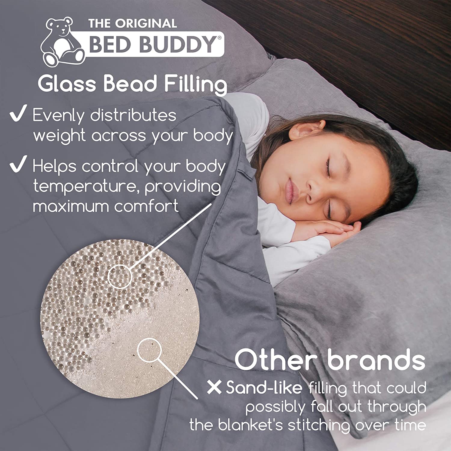 Bed Buddy Weighted Blanket 7 lbs., Youth Size - NextGen HME