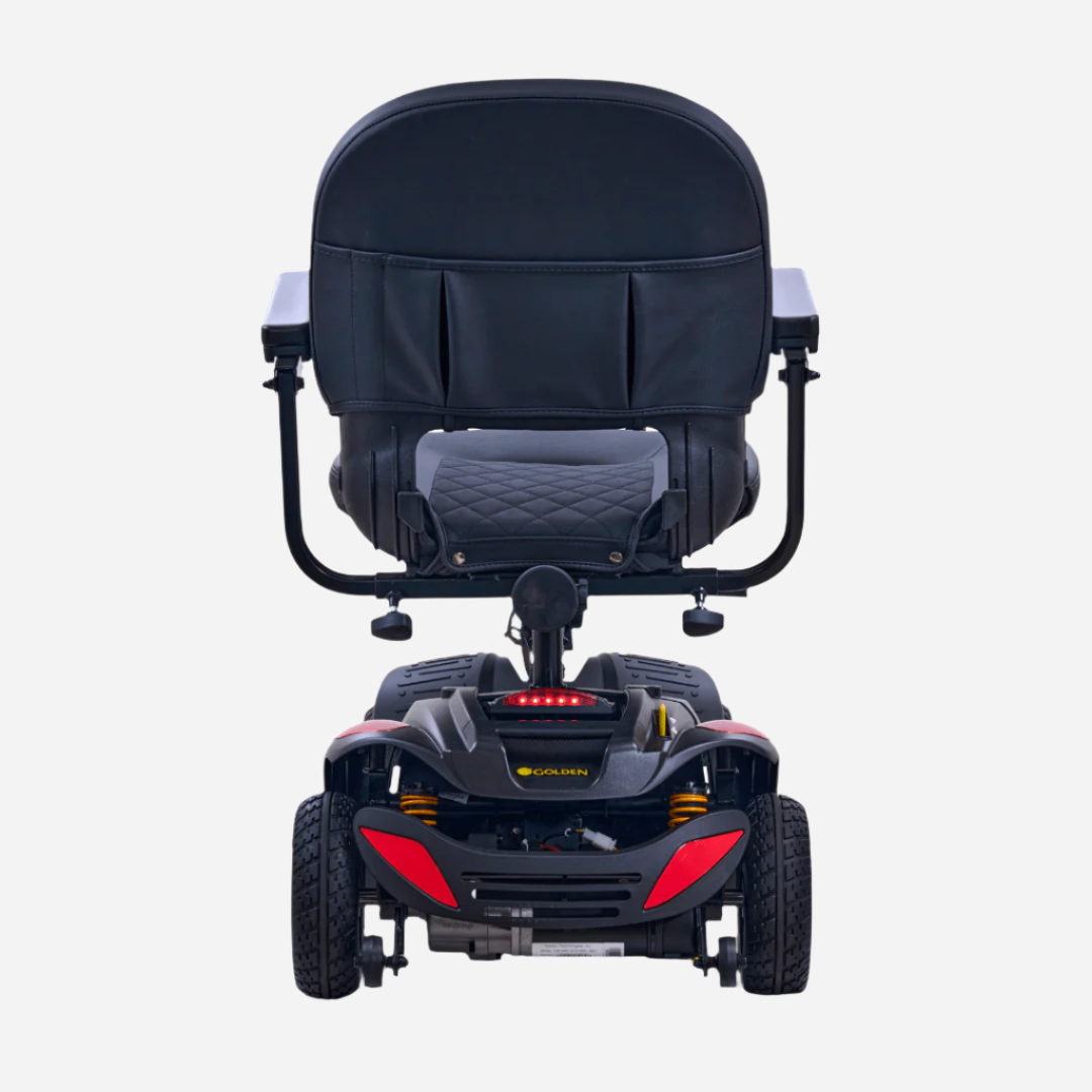 The Buzzaround EX 4-Wheel features the portability and easy disassembly of a lightweight scooter with the amazing benefits of a full-size scooter.