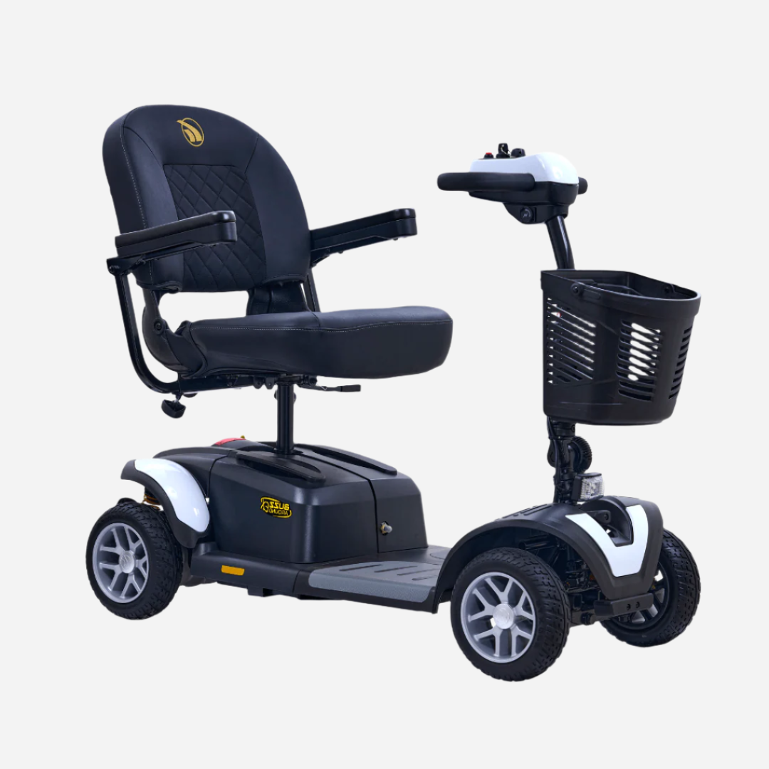 The Buzzaround EX 4-Wheel features the portability and easy disassembly of a lightweight scooter with the amazing benefits of a full-size scooter.


