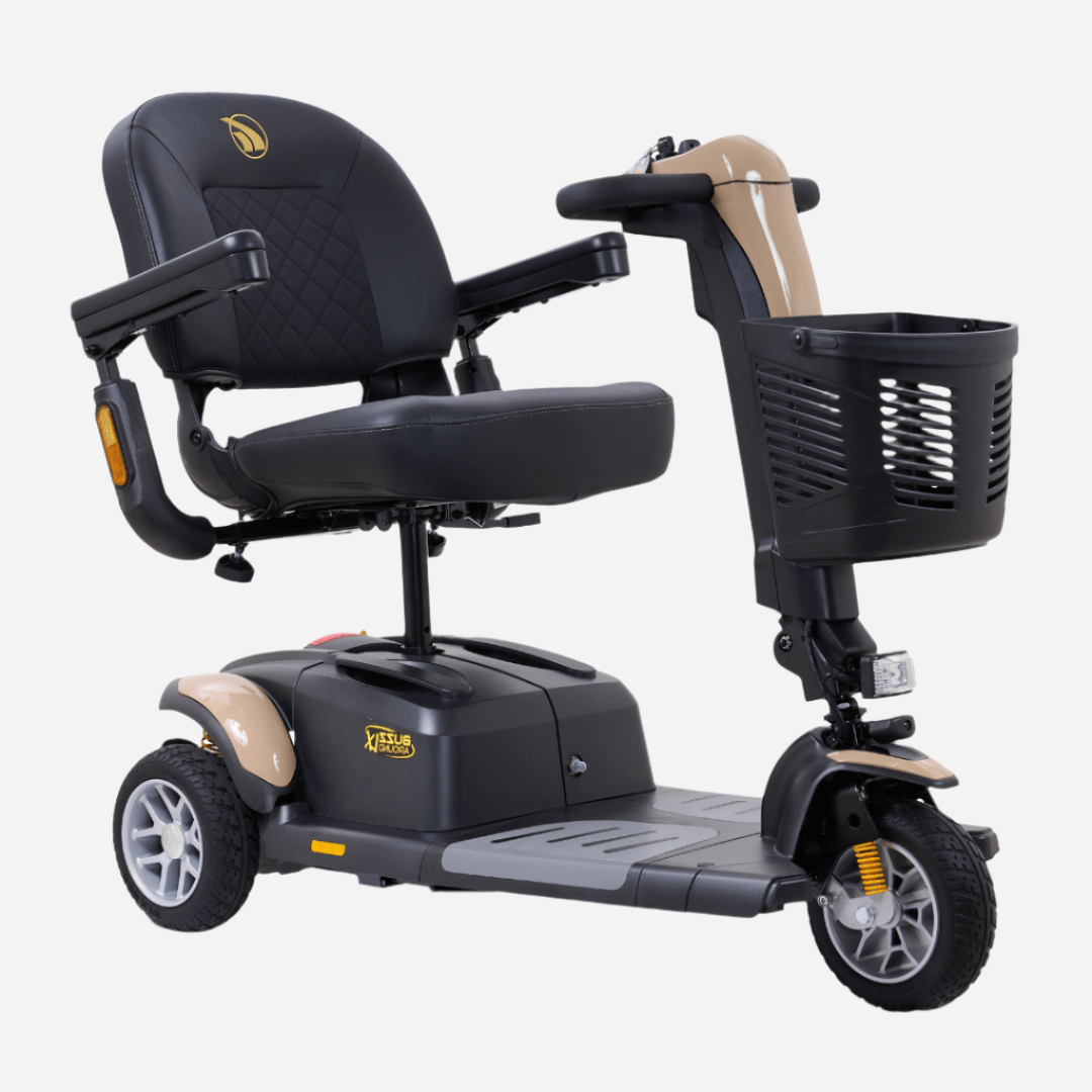 The Buzzaround LX (Luxury) 3-Wheel is a full-size scooter offering comfort and the convenience of true portability to take you where you want to go in style.