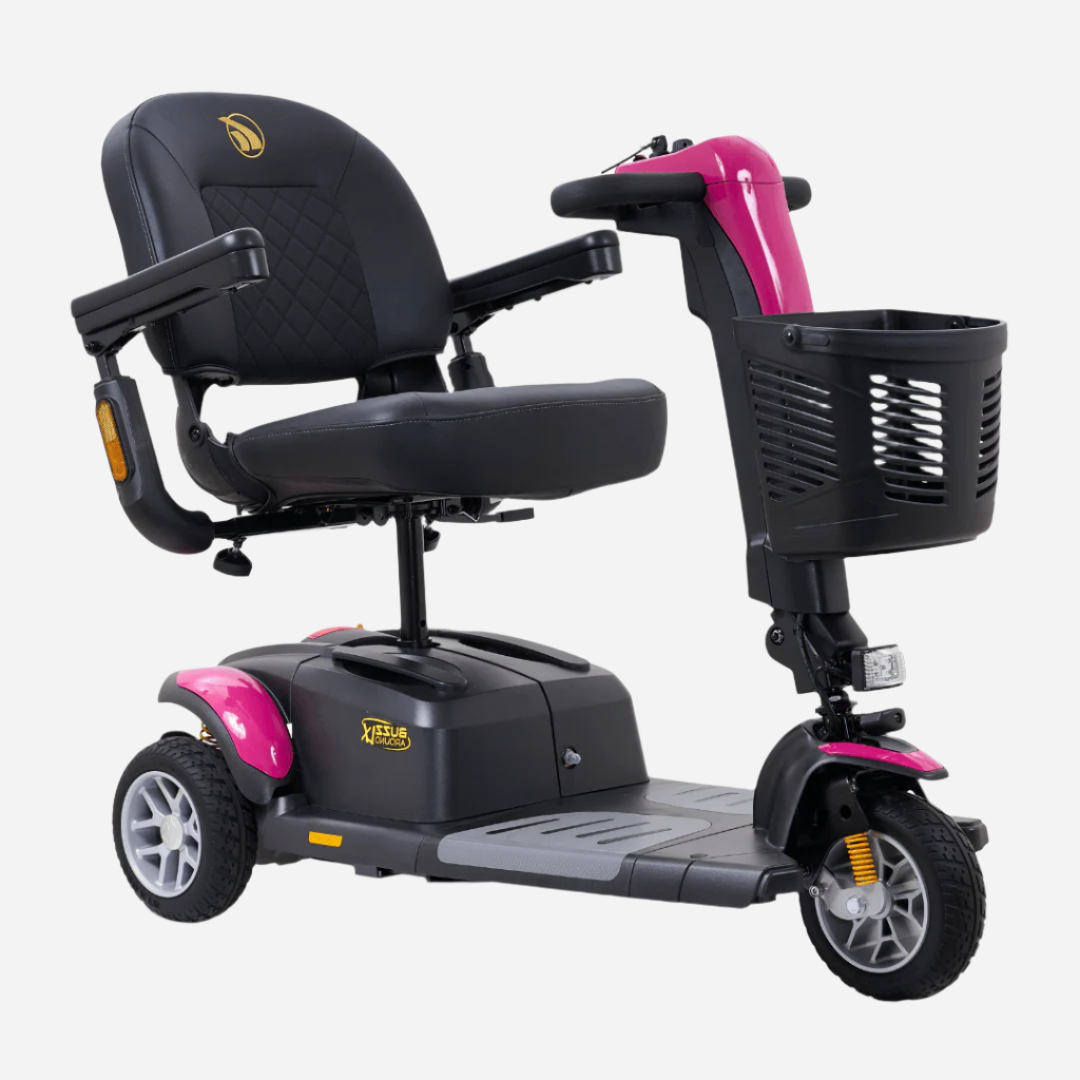 The Buzzaround LX (Luxury) 3-Wheel is a full-size scooter offering comfort and the convenience of true portability to take you where you want to go in style.


